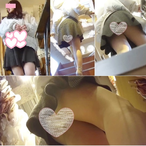 【韓流アイドル系】激カワ美脚JDの鋭角エロP逆さ撮り