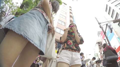私服お姉さん#48 アイドル級のルックスなJDの可愛すぎピンクパンツ！