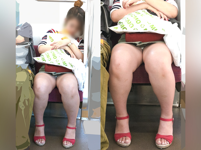 光る白P丸見えお団子JD