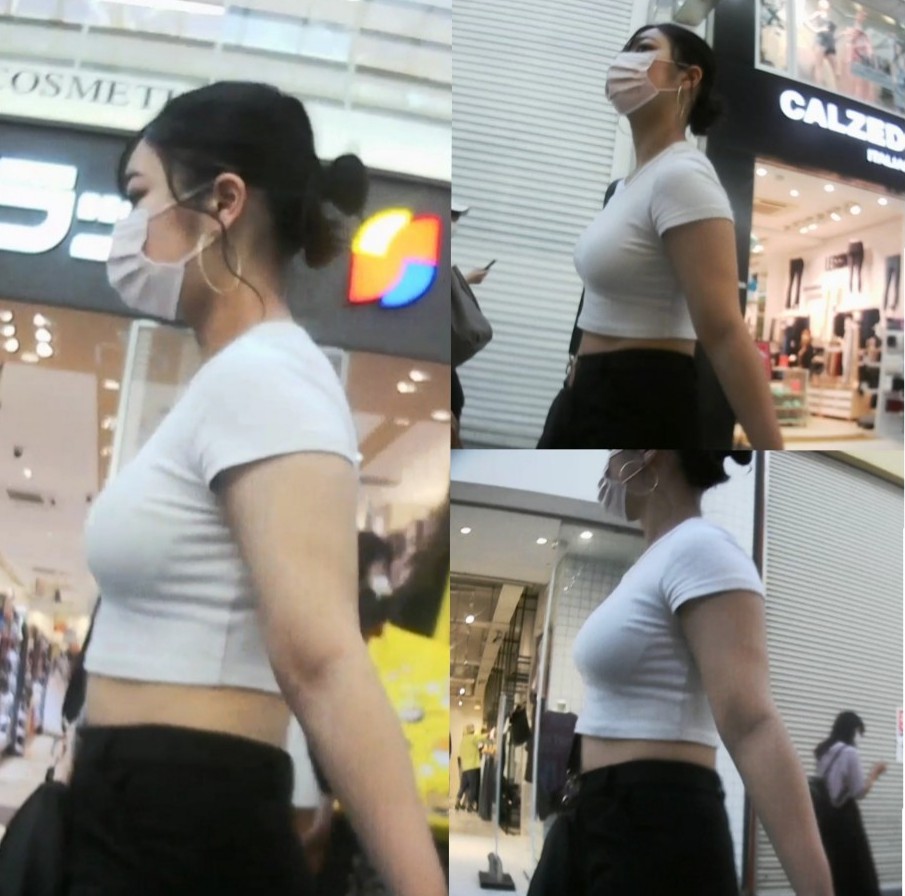 パッチリ二重が可愛い白tブラトップ乳 Jp Upskirt Club 