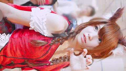 コミックマーケット コスプレ 超キュートなレイヤーさんの猫耳コスプレ コミケ 生脚