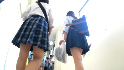 制服JKパンチラ逆さ撮り 文化祭編 No.12